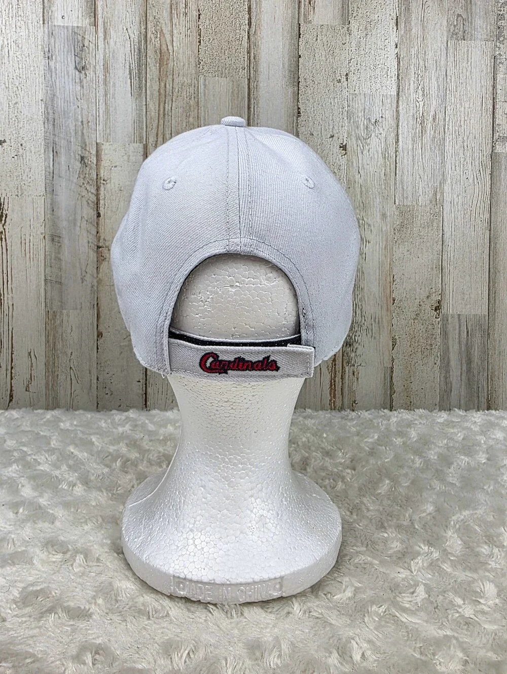 47 St. Louis Cardinals White Baseball Hat with Red Embroidered Logo OSFA